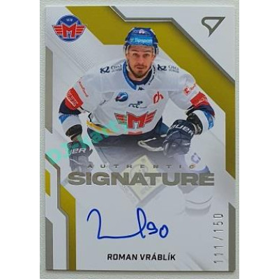 2022/23 Sportzoo ELH 2. série #AS1-RV Roman Vráblík Signature level 1 xxx/150
