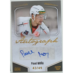 2022/23 Goal Cards Chance Liga 2. série #131 Pavel Mrňa Autograph xx/49