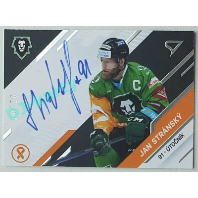 2022/23 Sportzoo O kapku lepší hokej #KNS-JS Jan Stránský Autograph 02/20