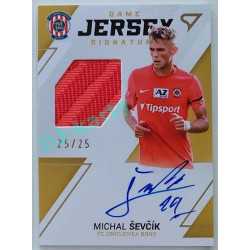 2022/23 Sportzoo Fortuna Liga 2. série #GJS-SE Michal Ševčík Game Jersey Auto 25/25