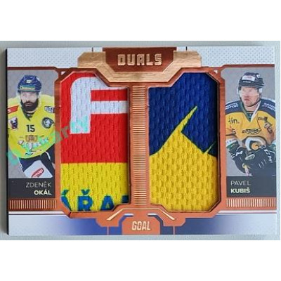 2022/23 Goal Cards Chance Liga Update #D-06 Z. Okál / P. Kubiš Duals Jersey Bronze 07/30