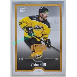 2022/23 Goal Cards Chance Liga 2. série #238 Viktor Hübl Expo Gold 1 of 3