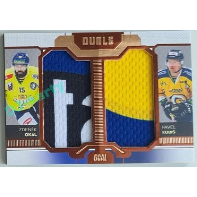 2022/23 Goal Cards Chance Liga Update #D-06 Z. Okál / P. Kubiš Duals Jersey Bronze 04/30