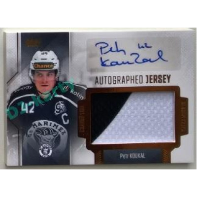 2022/23 Goal Cards Chance Liga 1. série #JA-13 Petr Koukal Autographed Jersey 06/25