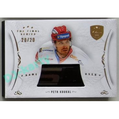 2021/22 OFS The Final Series Petr Koukal #STI-KOE 20/20 Game Used Stick Gold
