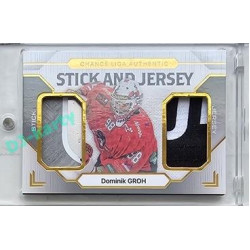 2023/24 Goal cards Chance Liga 2. série #SJ-18 Dominik Groh Game Used Material Jersey&Stick 08/10