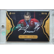 2023/24 LC Expectations Road to Prague #NL-13 Tomáš Plekanec National Legends Authentic Signature Gold 10/20