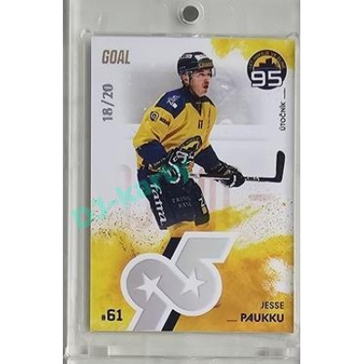 2024 Goal Cards 95. VÝROČÍ ZLÍNSKÉHO HOKEJE #ZL20 Jesse Paukku Parallel xx/20