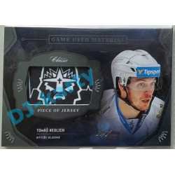 2020/21 OFS 2.série Tomáš Redlich #GUM-TRE 1/1 Game Used Material Black Cut NAMEPLATE