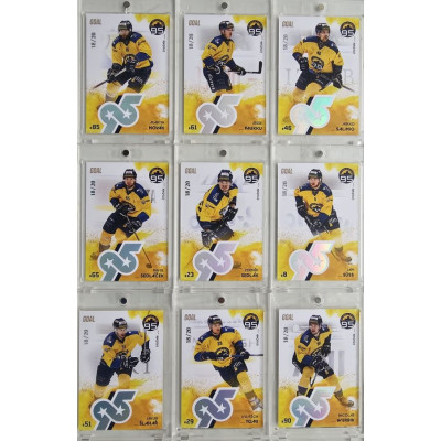 2024 Goal Cards 95. VÝROČÍ ZLÍNSKÉHO HOKEJE kompletní set 27ks karet Parallel xx/20