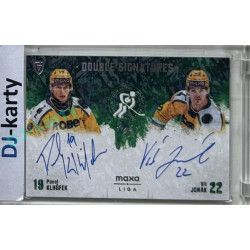 2024/25 Goal Cards Maxa liga 1. série #DS-KJ Pavel Klhůfek / Vít Jonák Double Signature 1/1