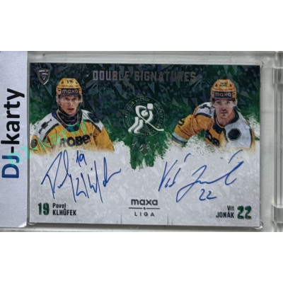 2024/25 Goal Cards Maxa liga 1. série #DS-KJ Pavel Klhůfek / Vít Jonák Double Signature 1/1