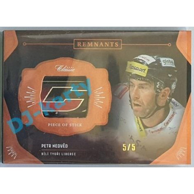 2020/21 OFS 1.série Petr Nedvěd #RPS-PNE 5/5 Game Used Remnants Black Cut