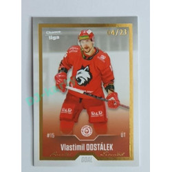 2022/23 Goal Cards Chance Liga 2. série #336 Vlastimil Dostálek Gold 04/23