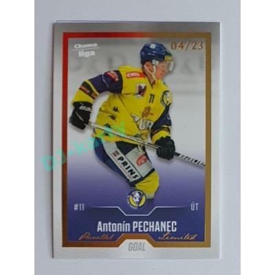 2022/23 Goal Cards Chance Liga 2. série #295 Antonín Pechanec Gold 04/23