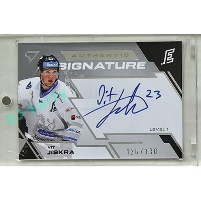 2023/24 Sportzoo ELH 2. serie #SL1-VJ Vít Jiskra Authentic Signature Level 1 xx/130