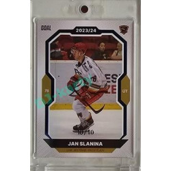 2023/24 Goal cards Chance Liga 2. série #257 Jan Slanina Blue 10/10