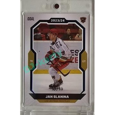 2023/24 Goal cards Chance Liga 2. série #257 Jan Slanina Blue 10/10