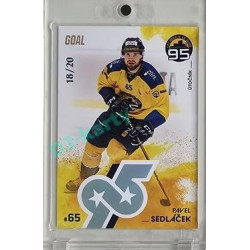 2024 Goal Cards 95. VÝROČÍ ZLÍNSKÉHO HOKEJE #ZL22 Pavel Sedláček Parallel xx/20