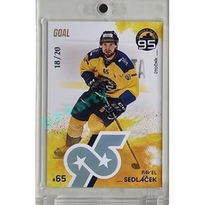 2024 Goal Cards 95. VÝROČÍ ZLÍNSKÉHO HOKEJE #ZL22 Pavel Sedláček Parallel xx/20