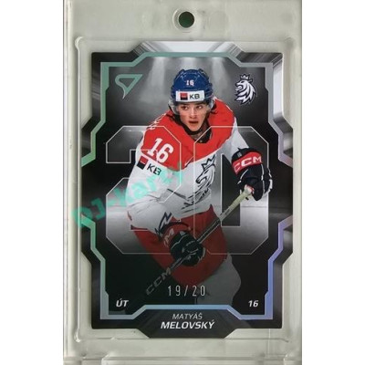 2024 Sportzoo Hokejové ČESKO #CD-17 Matyáš Melovský Team 20 Limited 19/20
