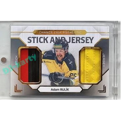 2023/24 Goal cards Chance Liga 2. série #SJ-15 Adam Rulík Game Used Material Jersey&Stick 08/10
