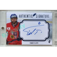2023/24 LC Expectations Road to Prague #AS-03 Tomáš Filippi Authentic Signature Blue 4/5