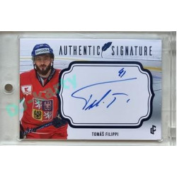 2023/24 LC Expectations Road to Prague #AS-03 Tomáš Filippi Authentic Signature Blue 4/5
