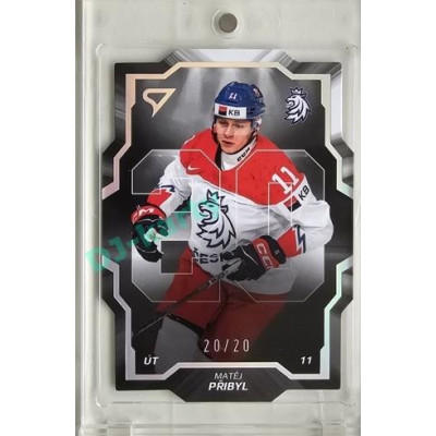 2024 Sportzoo Hokejové ČESKO #CD-18 Matěj Přibyl Team 20 Limited 20/20