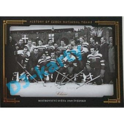 2020 OFS SSČH Mistrovství světa 1949 Švédsko #HCNT-17 04/10 History of Czech National Teams Gold