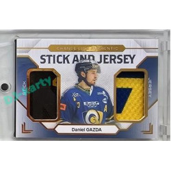 2023/24 Goal cards Chance Liga 2. série #SJ-02 Daniel Gazda Game Used Material Jersey&Stick 09/10