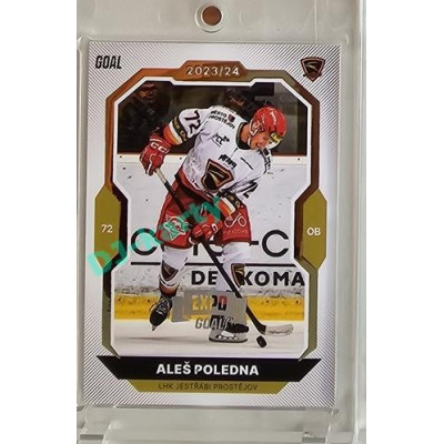 2023/24 Goal cards Chance Liga 2. série #248 Aleš Poledna Expo Silver 1of7
