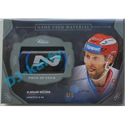 2020/21 OFS 2. série Vladimír Růžička #GUM-VRŮ 1/5 Game Used Material Black Cut