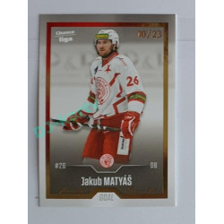 2022/23 Goal Cards Chance Liga 2. série #304 Jakub Matyáš Gold 10/23