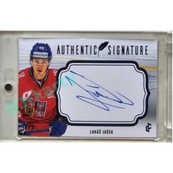 2023/24 LC Expectations Road to Prague #AS-09 Lukáš Jašek Authentic Signature Blue 2/5