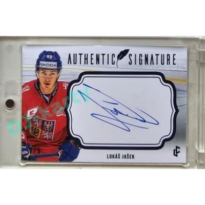 2023/24 LC Expectations Road to Prague #AS-09 Lukáš Jašek Authentic Signature Blue 2/5