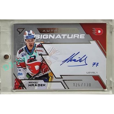 2023/24 Sportzoo ELH 2. serie #SL1-HR Michal Hrádek Authentic Signature Level 1 xx/130