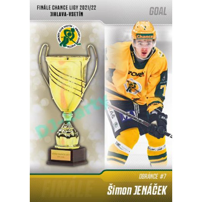 2022/23 Goal Cards Chance Liga 1. série #V-06 Šimon Jenáček Finále 2022