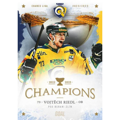 2023 Goal Cards Zlín Champions #06 Vojtěch Riedl