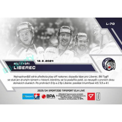 2023/24 Sportzoo ELH LIVE #L-70 Bílí Tygři Liberec xx/31