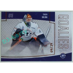 2022/23 Goal Cards Chance Liga 2. série #G-25 Šimon Sklíba Goalies Parallel xx/29
