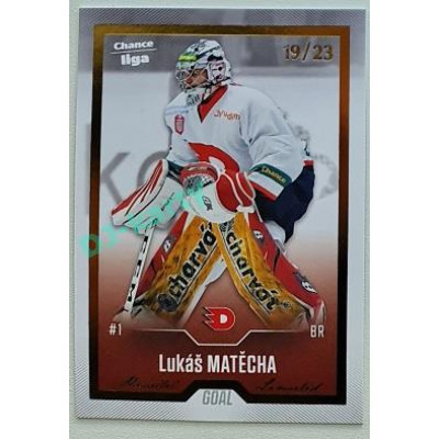 2022/23 Goal Cards Chance Liga Update #470 Lukáš Matěcha Gold xx/23