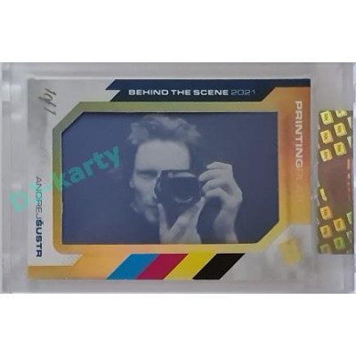 2023 MK The Gamers #PP-AŠ Andrej Šustr 2021 Behind The Scene Printing Plate 1/1 Black