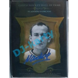 2020 OFS Síň slávy českého hokeje Vladimír Nadrchal #SSCH-VNA 05/20 Black Authentic Signature Blue