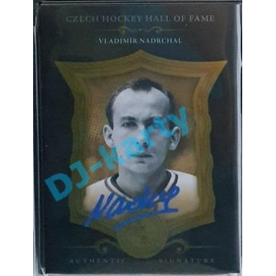 2020 OFS Síň slávy českého hokeje Vladimír Nadrchal #SSCH-VNA 05/20 Black Authentic Signature Blue