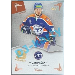 2019/20 OFS Chance liga Jan Mlčák #150 1/1 Leather paralel Expo Pard.