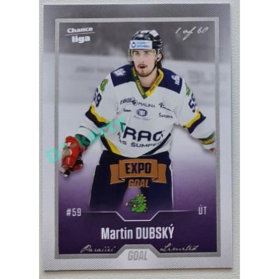 2022/23 Goal Cards Chance Liga Update #491 Martin Dubský Expo Silver 1 of 3