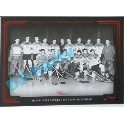 2020 OFS SSČH Mistrovství světa 1938 Československo #HCNT-13 06/30 History of Czech National Teams Red