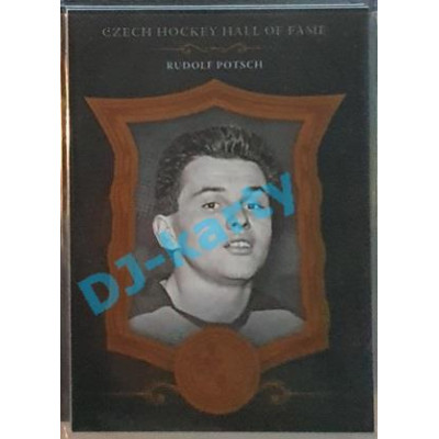 2020 OFS Síň slávy českého hokeje Rudolf Potsch #SSCH-086 07/25 Black Cut