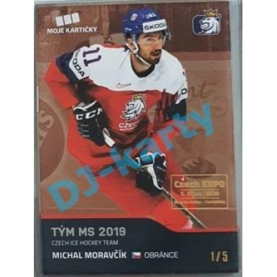 2020 MK reprezentace Michal Moravčík #52 1/5 Red Czech Expo